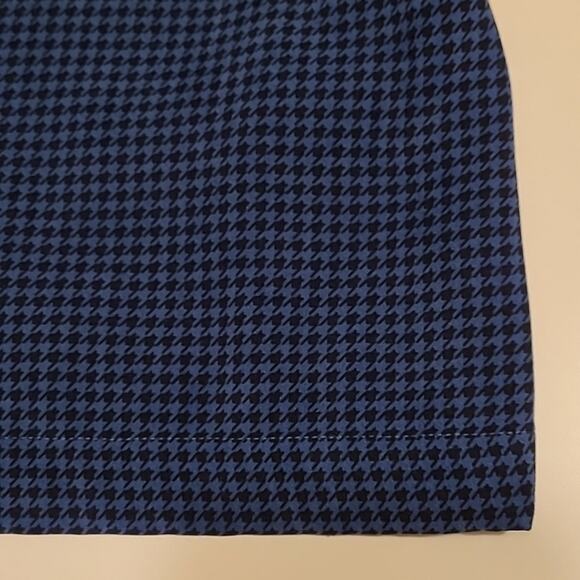 Josephine Chaus Woman Velour Navy Blue & Black Houndstooth Check size 3X - Picture 10 of 11